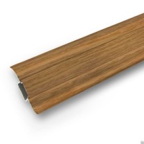 Плинтус пластиковый Ideal 201 Дуб 55 мм Коричневый.