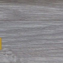 Плинтус пластиковый Ideal 215 Дуб снежный 55 мм Серый.