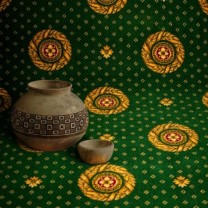 Ковролин Лидер Круг Зеленый .