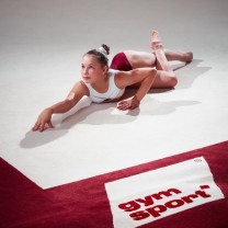 Ковер для художественной гимнастики GYMSPORT PROF PREMIUM RED (Проф Премиум) (профессиональный) 14Х14 .