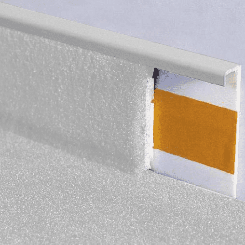 Плинтус для ковролина Korner Белый 100 Польша Белый.