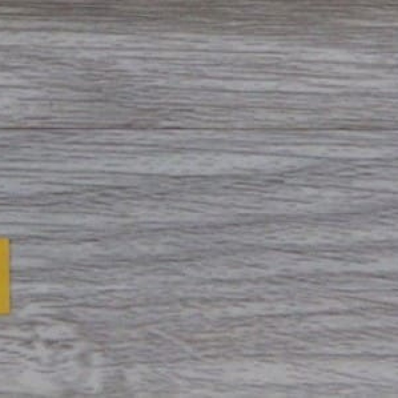 Плинтус пластиковый Ideal 215 Дуб снежный 55 мм Серый.