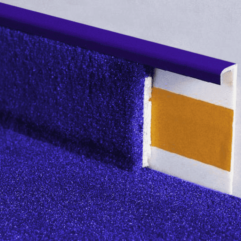 Плинтус для ковролина Korner Ультрамарин 112 Польша Фиолетовый.