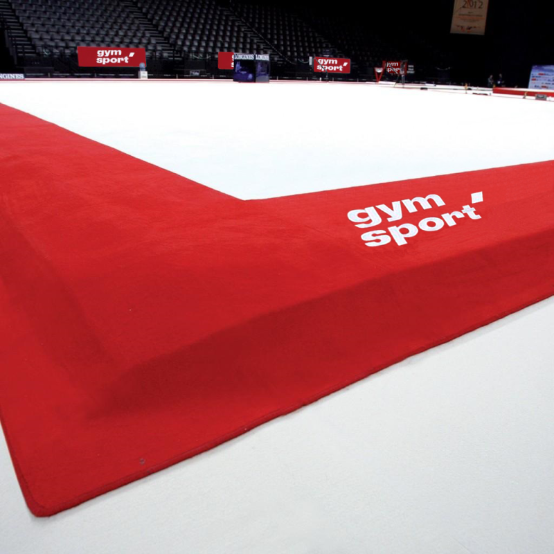 Ковер для художественной гимнастики GYMSPORT PROF PREMIUM RED (Проф Премиум) (профессиональный) 14Х14 Красный.